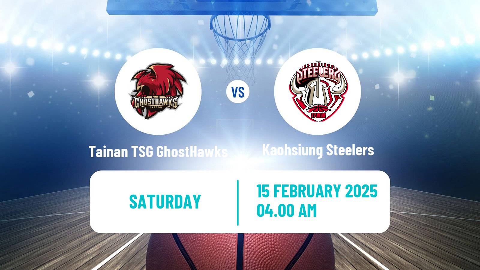 Basketball Taiwan P League Basketball Tainan TSG GhostHawks - Kaohsiung Steelers