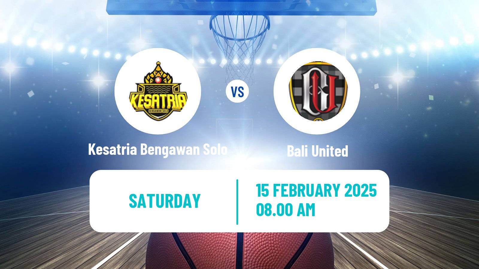 Basketball Indonesian IBL Kesatria Bengawan Solo - Bali United