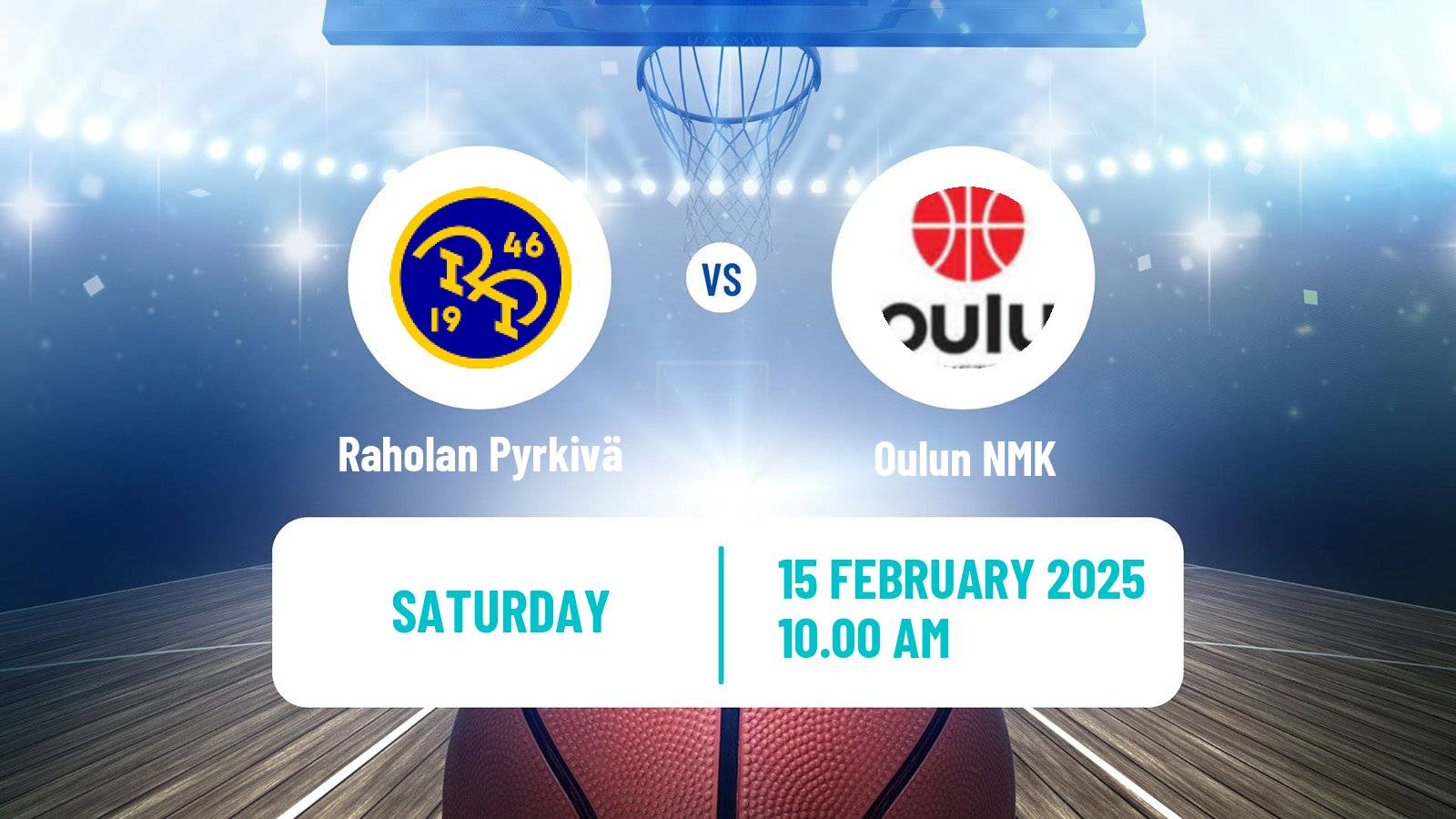 Basketball Finnish I Divisioona A Basketball Raholan Pyrkivä - Oulun NMK