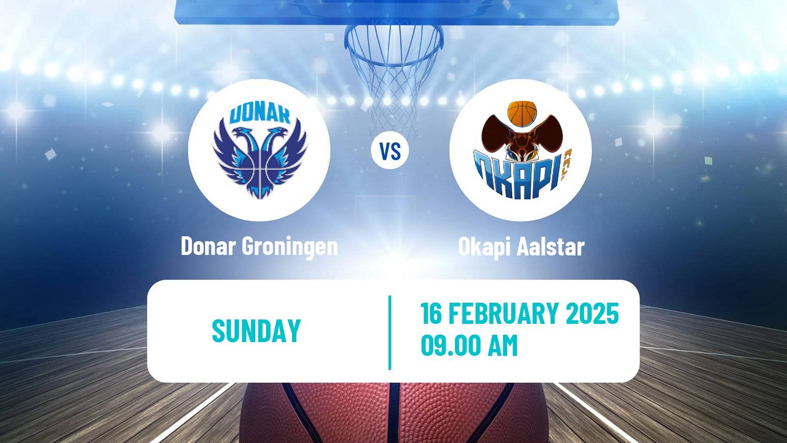 Basketball BNXT League Donar Groningen - Okapi Aalstar