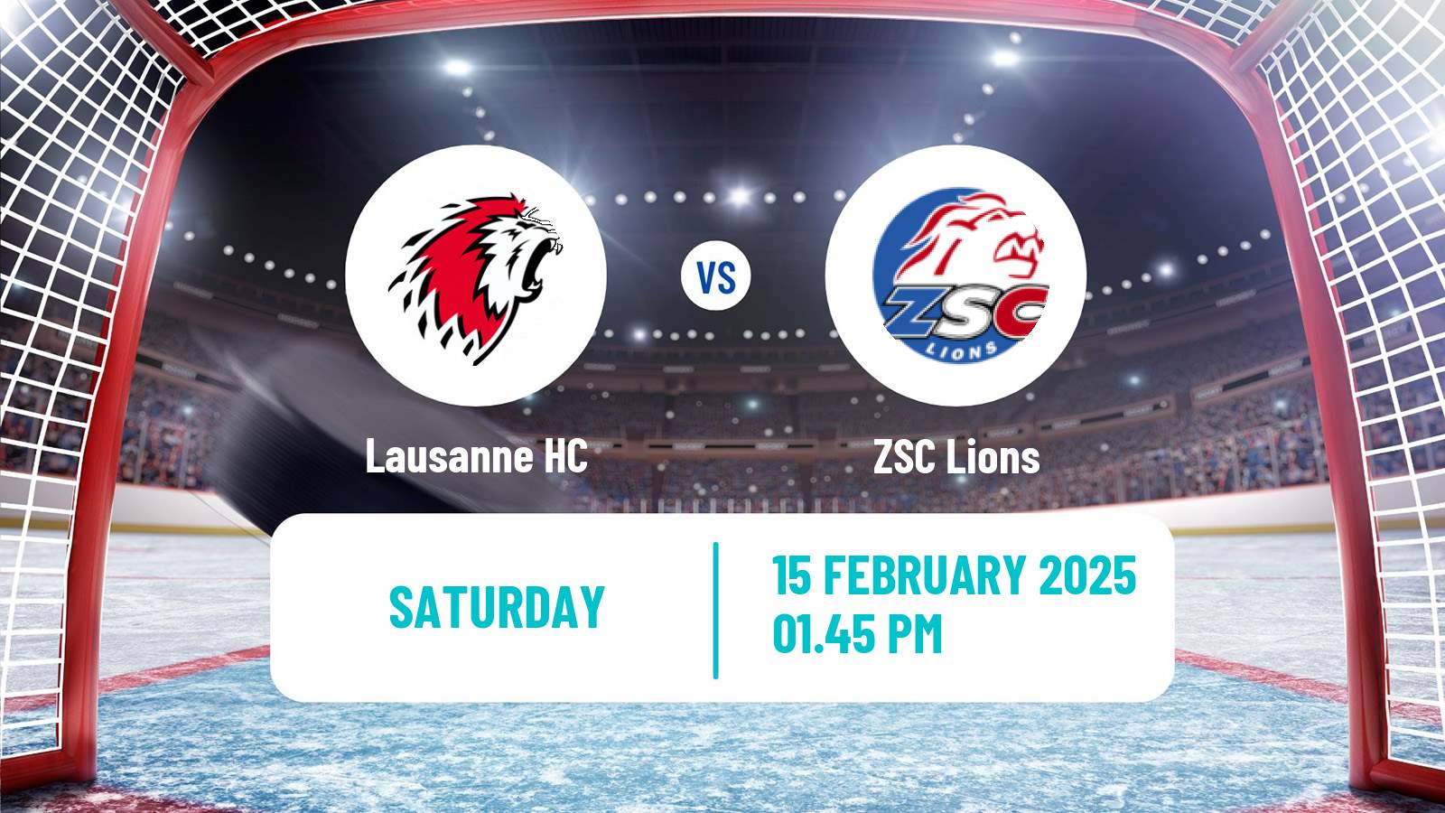 Hockey Swiss National League Hockey Lausanne HC - ZSC Lions