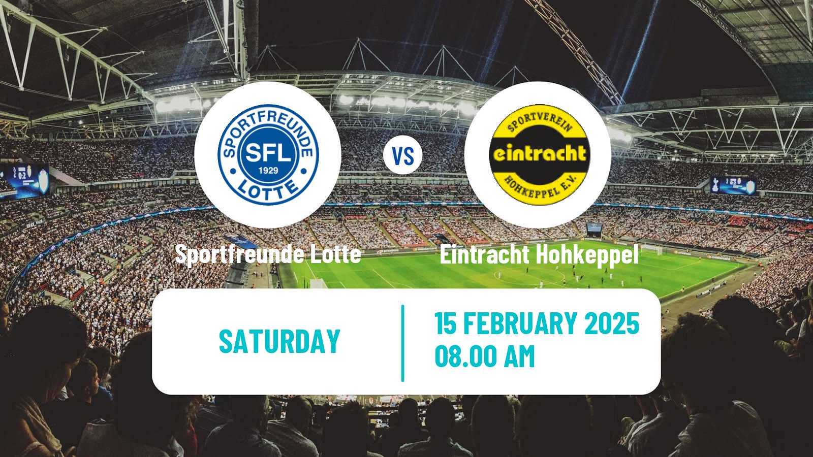 Soccer German Regionalliga West Sportfreunde Lotte - Eintracht Hohkeppel