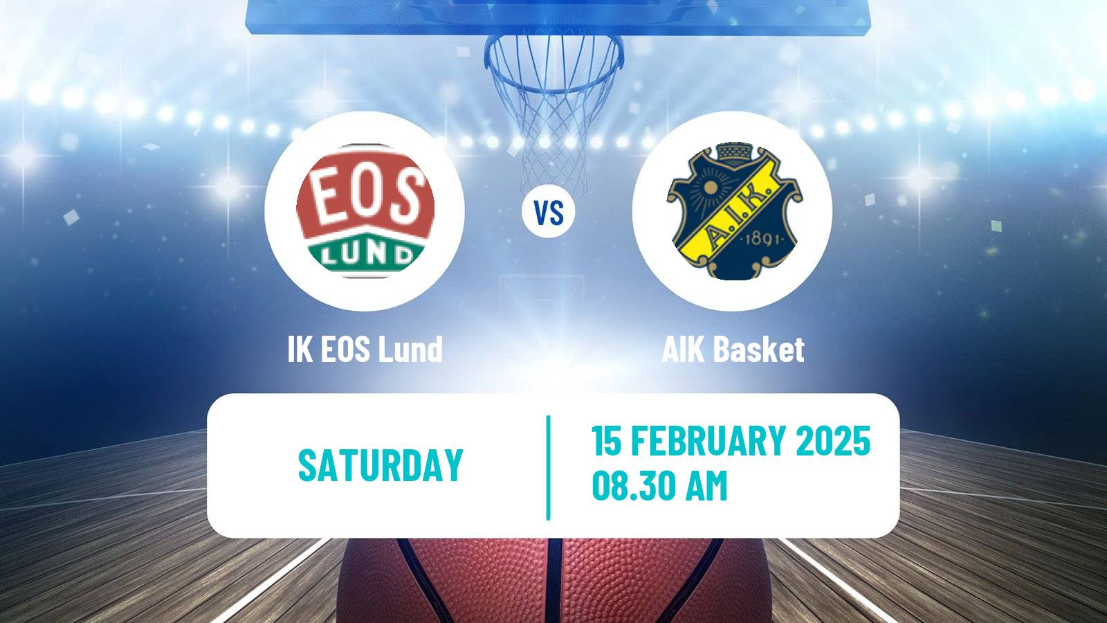 Basketball Swedish Basketligan Women IK EOS Lund - AIK Basket