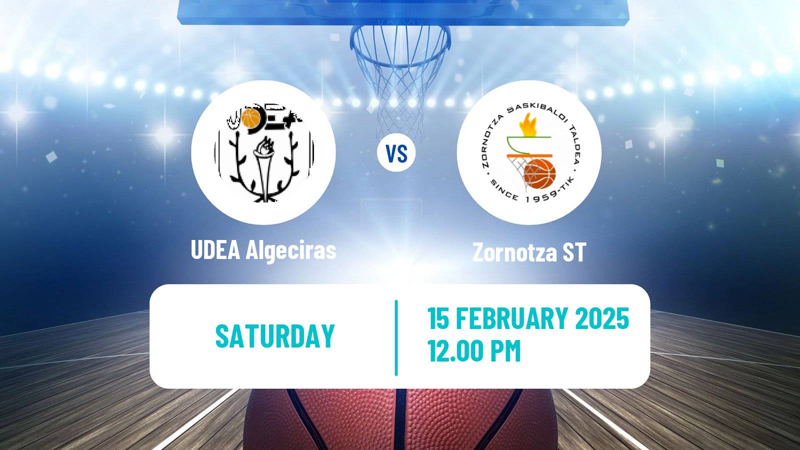 Basketball Spanish LEB Plata UDEA Algeciras - Zornotza ST