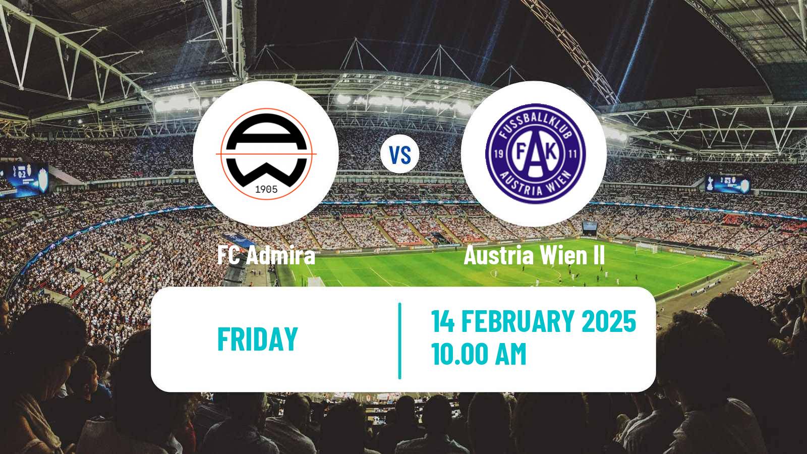 Soccer Club Friendly Admira - Austria Wien II