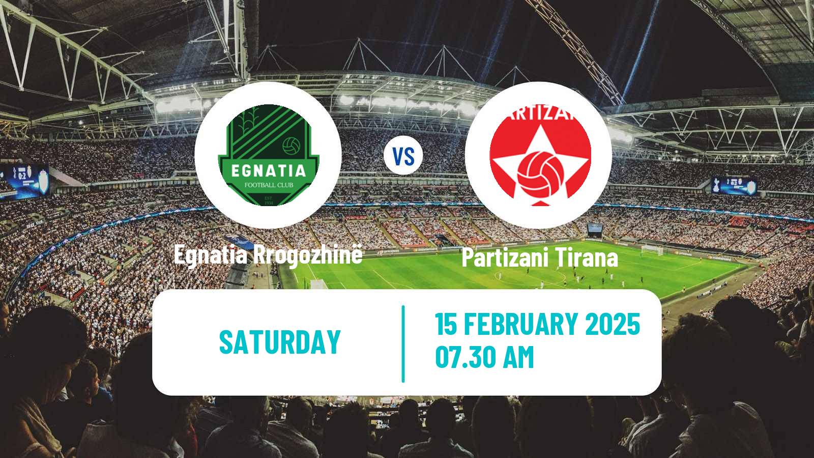 Soccer Albanian Super League Egnatia Rrogozhinë - Partizani Tirana