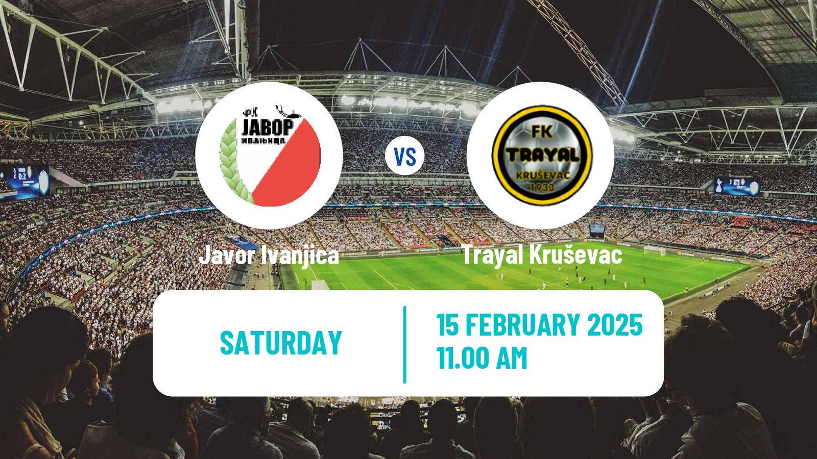 Soccer Serbian Prva Liga Javor Ivanjica - Trayal Kruševac