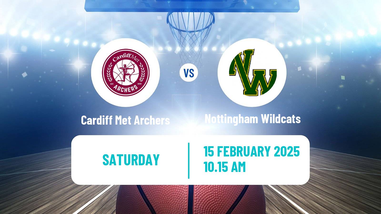 Basketball British WBBL Cardiff Met Archers - Nottingham Wildcats