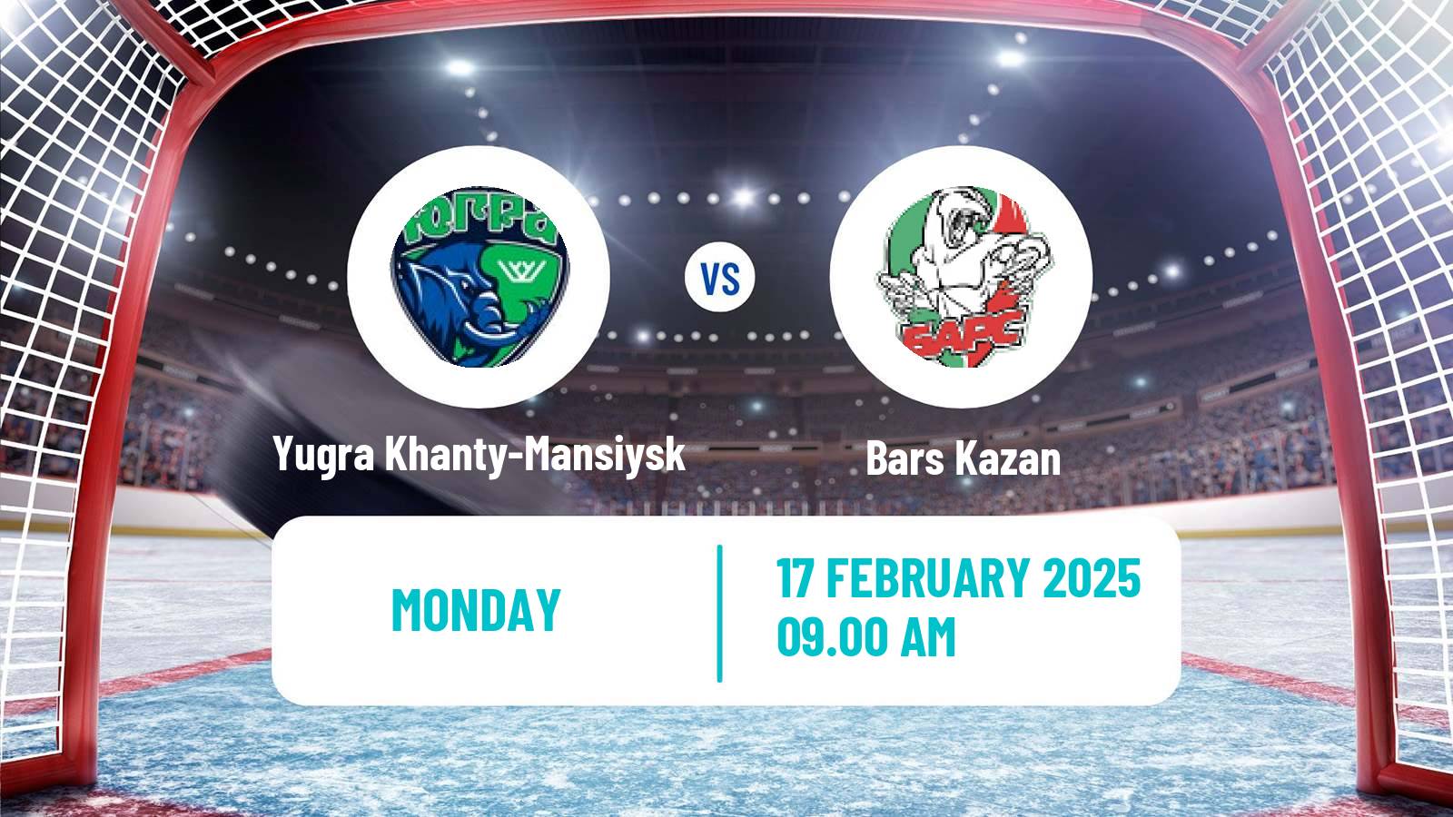 Hockey VHL Yugra Khanty-Mansiysk - Bars Kazan