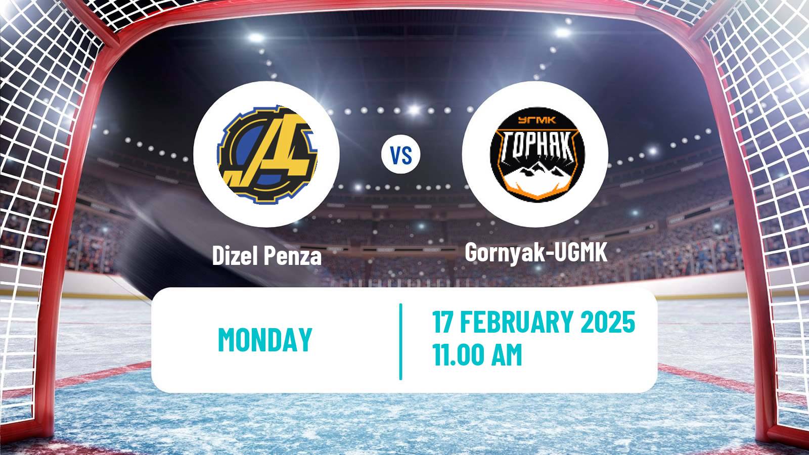 Hockey VHL Dizel Penza - Gornyak-UGMK