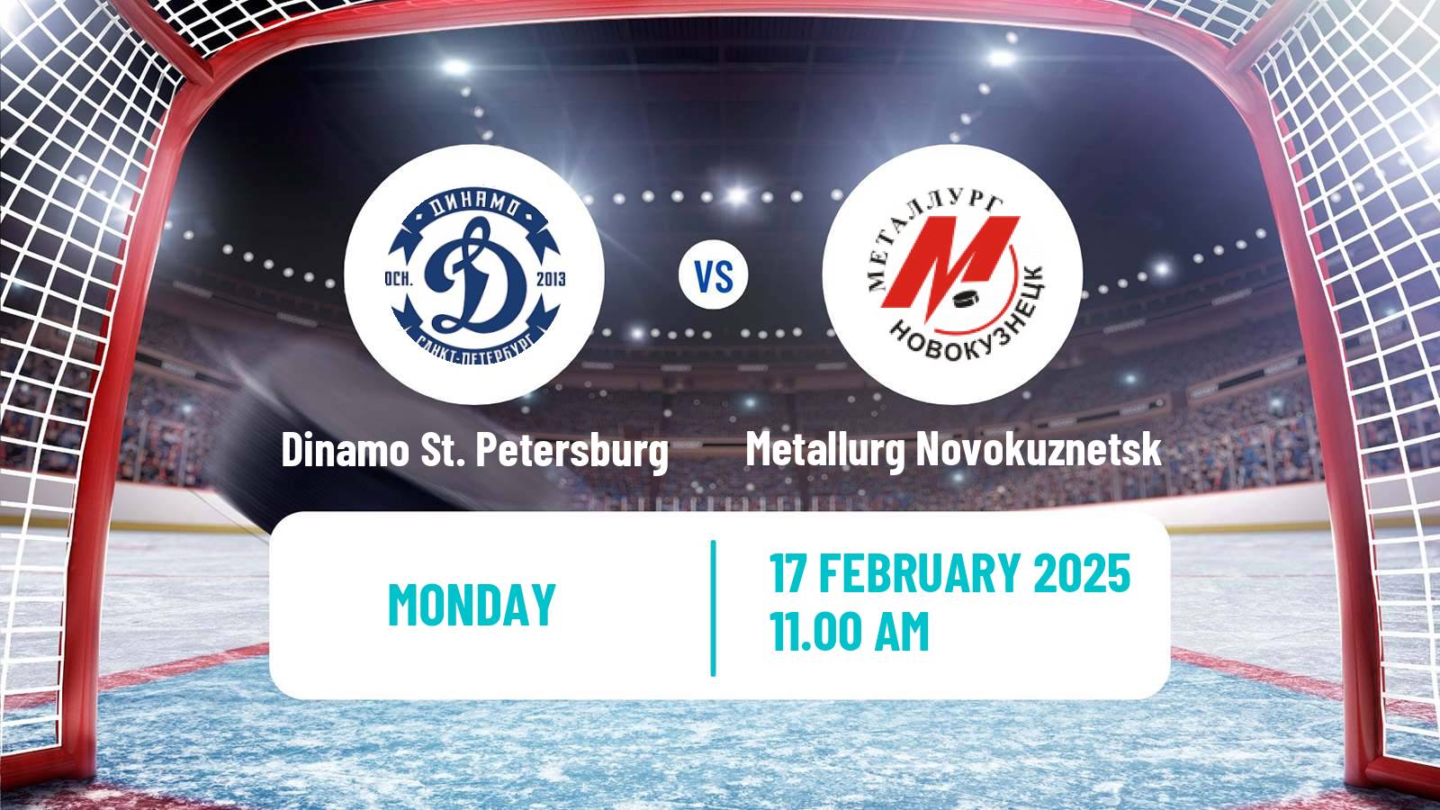 Hockey VHL Dinamo St. Petersburg - Metallurg Novokuznetsk