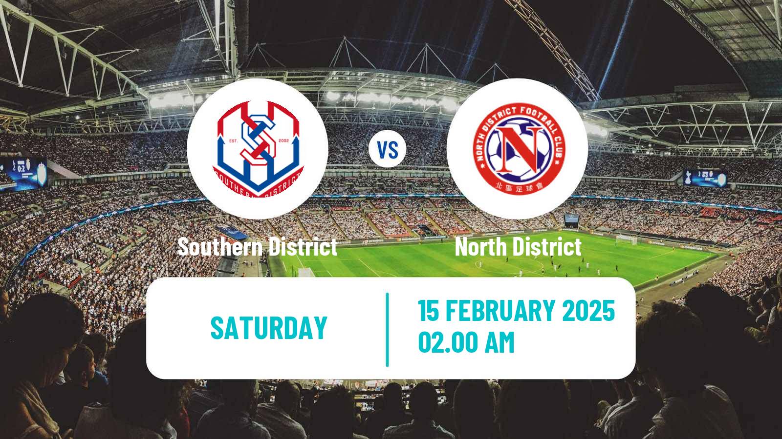 Soccer Hong Kong Premier League Southern District - North District