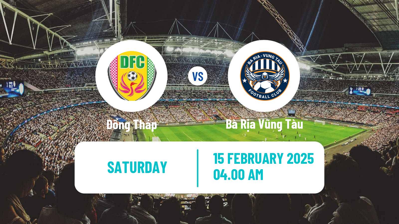 Soccer Vietnamese V League 2 Đồng Tháp - Bà Rịa Vũng Tàu