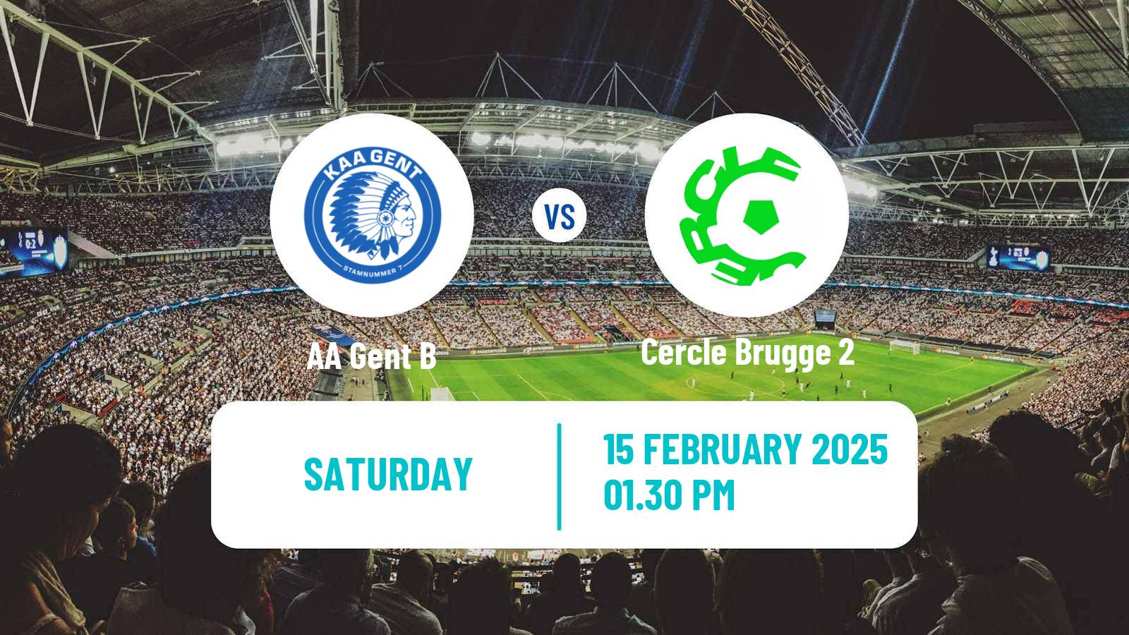 Soccer Belgian National Division 1 VV Gent B - Cercle Brugge 2