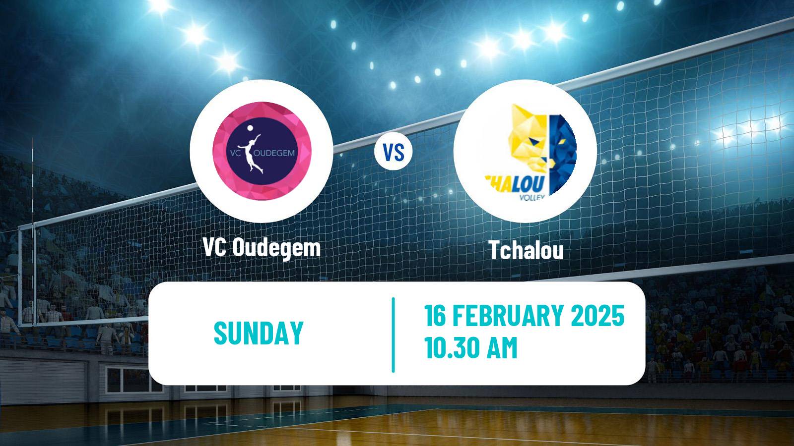 Volleyball Belgian Liga A Volleyball Women Oudegem - Tchalou