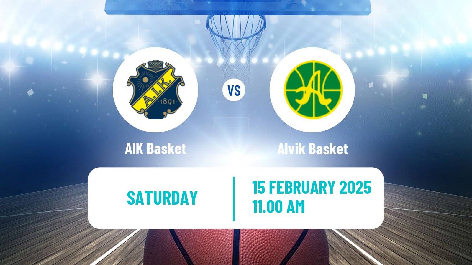 Basketball Swedish Superettan Basketball AIK Basket - Alvik