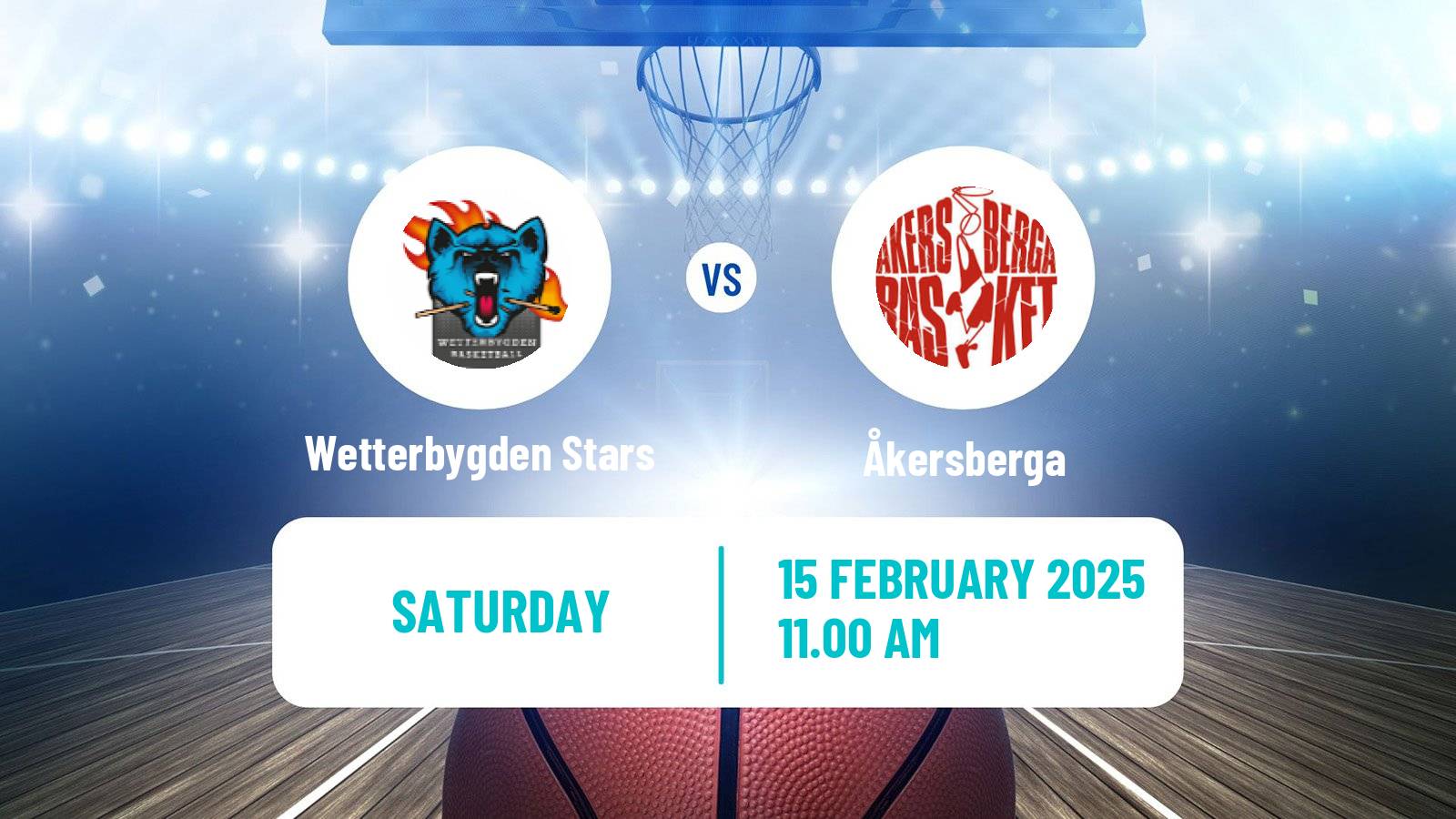 Basketball Swedish Superettan Basketball Wetterbygden Stars - Åkersberga