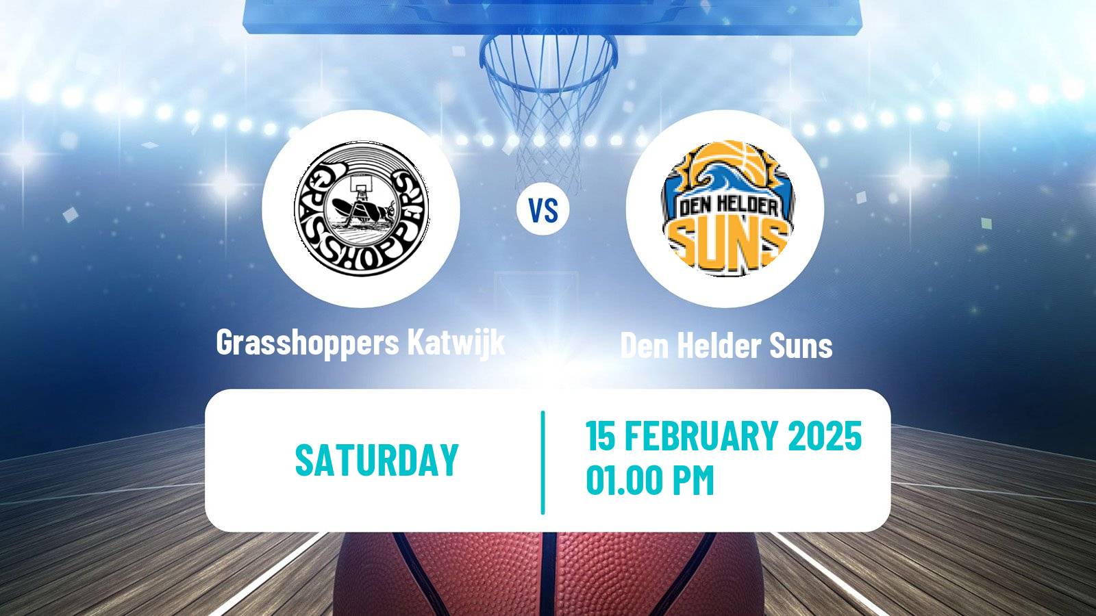 Basketball Dutch WBL Basketball Grasshoppers Katwijk - Den Helder Suns