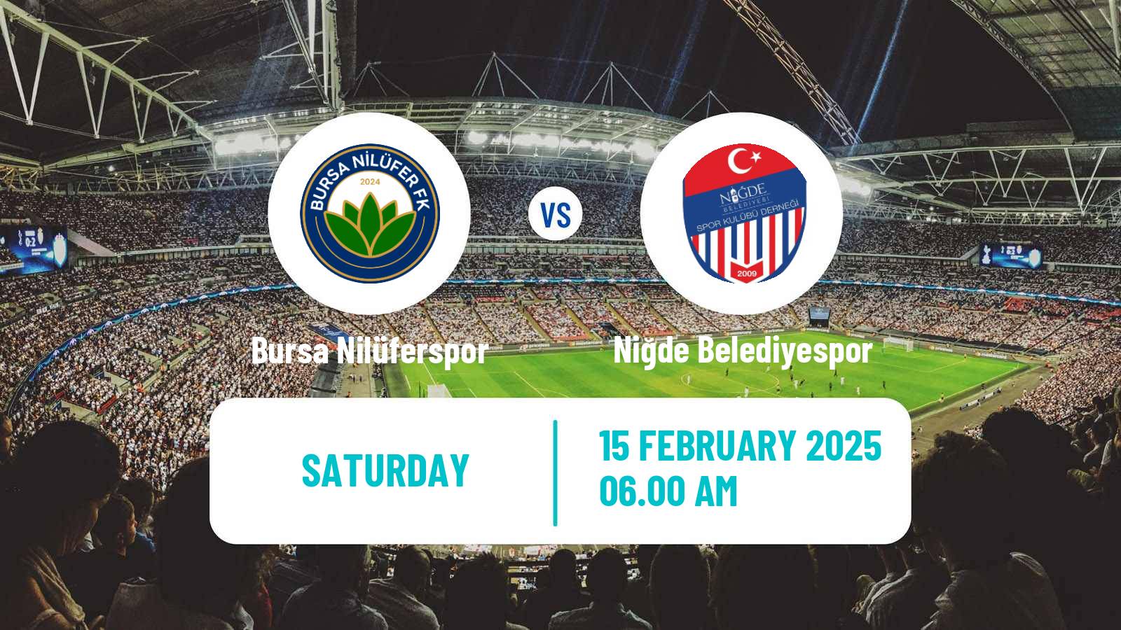 Soccer Turkish 3 Lig Group 4 Bursa Nilüferspor - Niğde Belediyespor