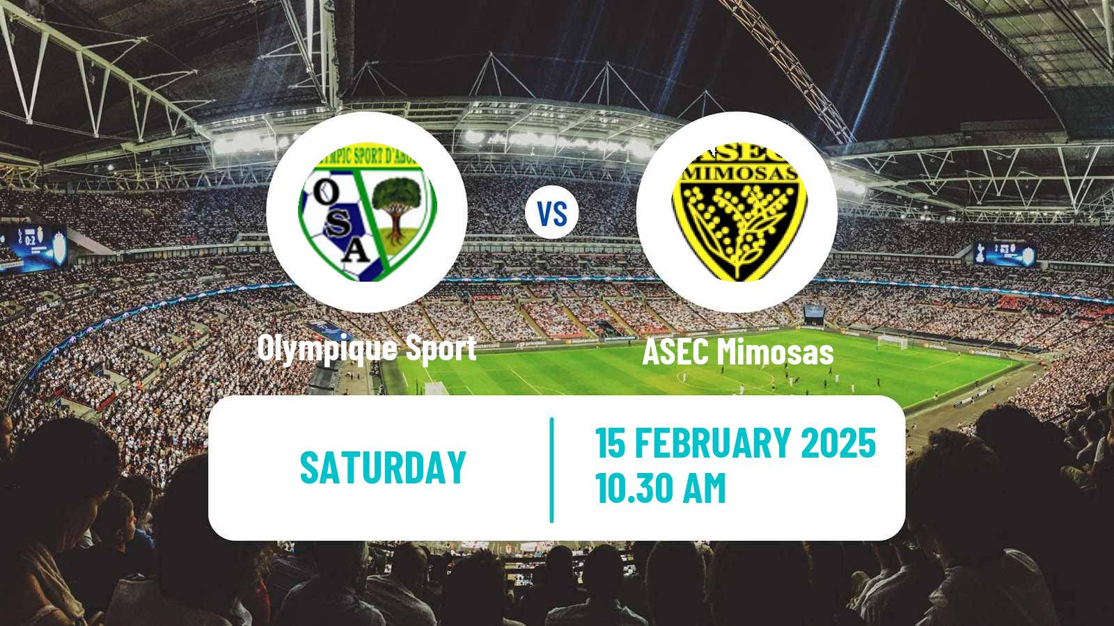 Soccer Cote d`Ivoire Ligue 1 Olympique Sport - ASEC Mimosas