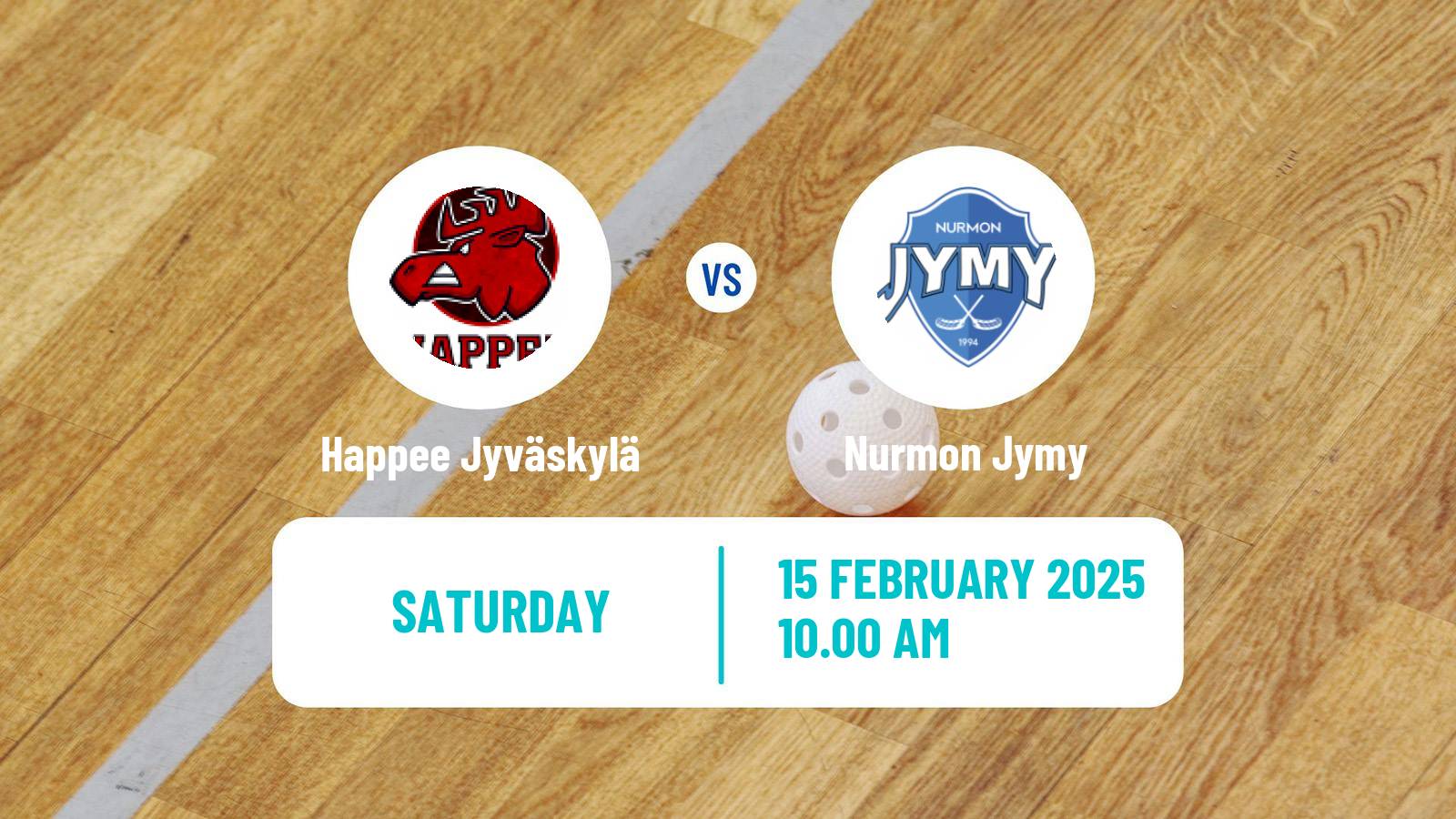 Floorball Finnish F-Liiga Happee Jyväskylä - Nurmon Jymy