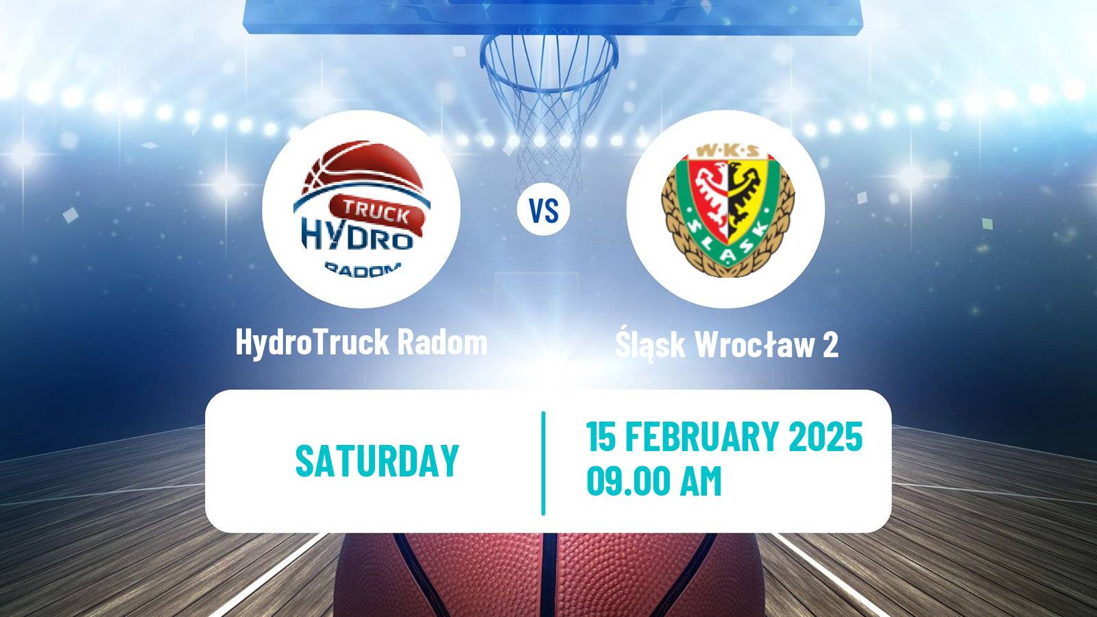 Basketball Polish 1 Liga Basketball HydroTruck Radom - Śląsk Wrocław 2