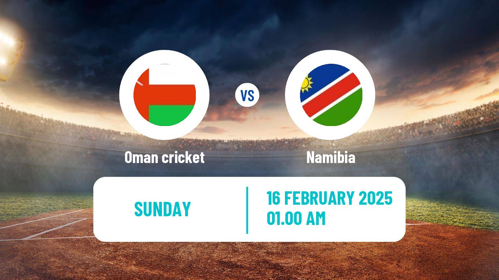 Cricket ICC Cricket World Cup League 2 Oman - Namibia