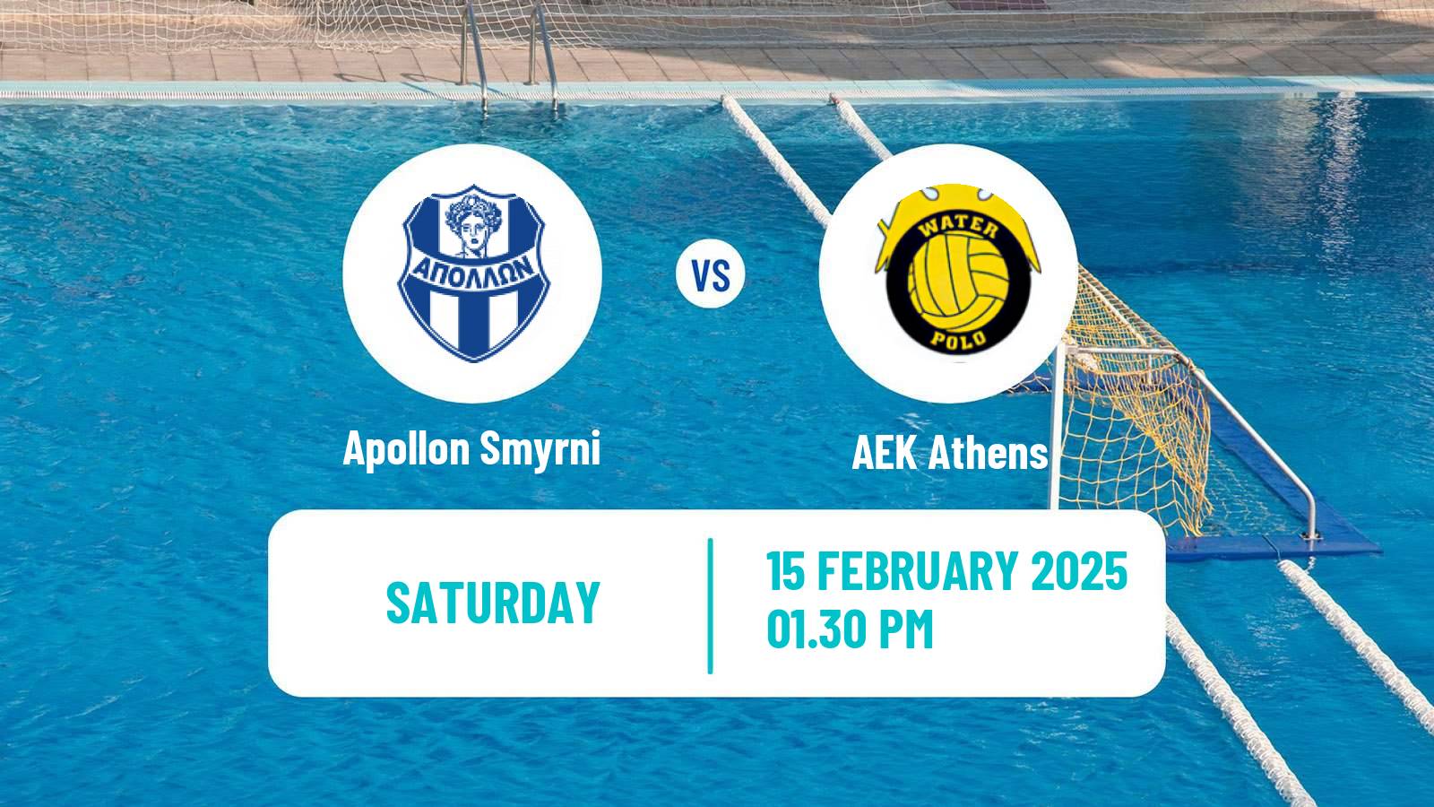 Water polo Greek A1 Water Polo Apollon Smyrni - AEK Athens