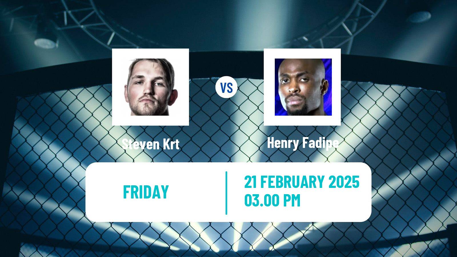 MMA Catchweight Ksw Men Steven Krt - Henry Fadipe