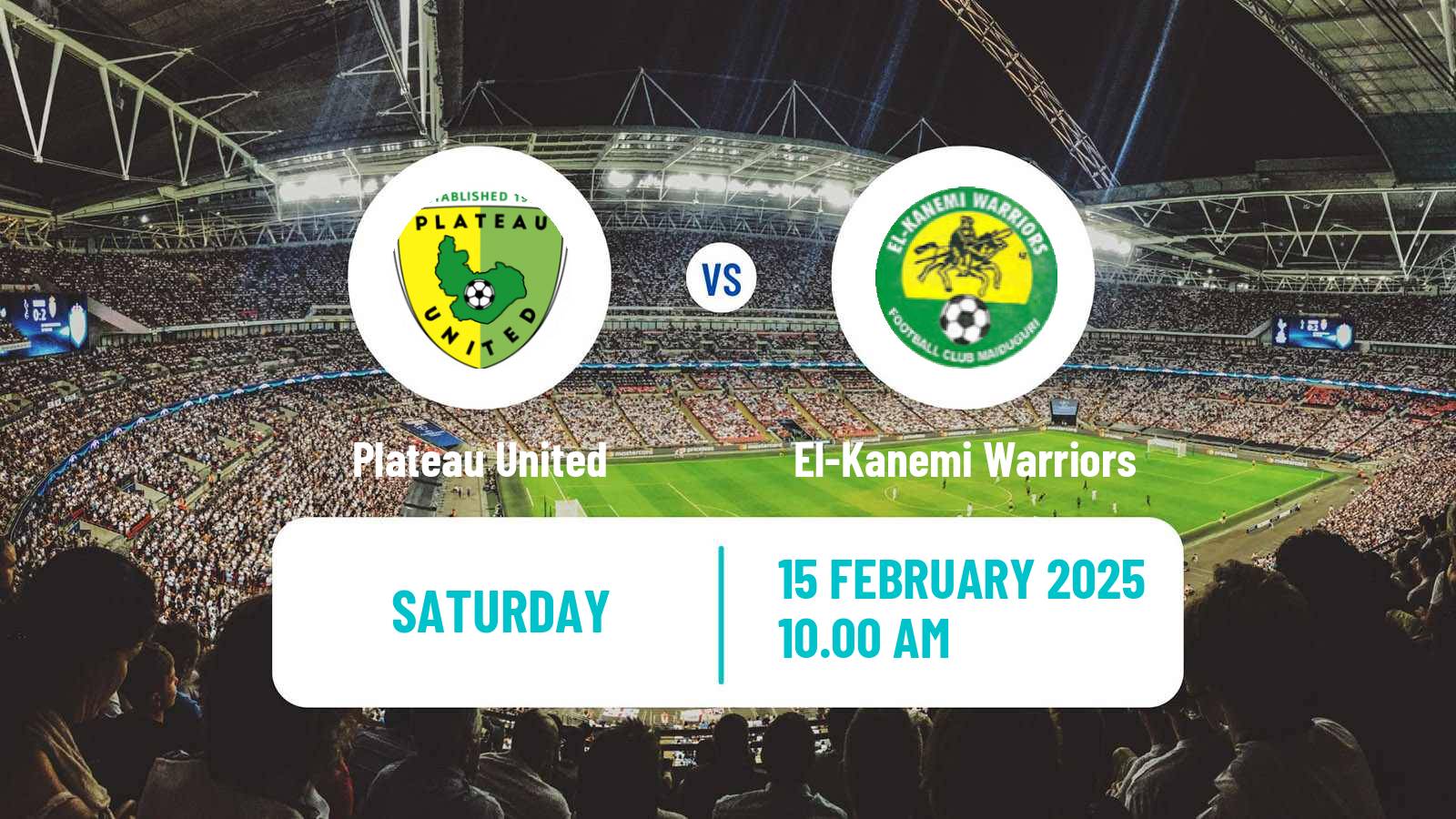 Soccer Nigerian Premier League Plateau United - El-Kanemi Warriors