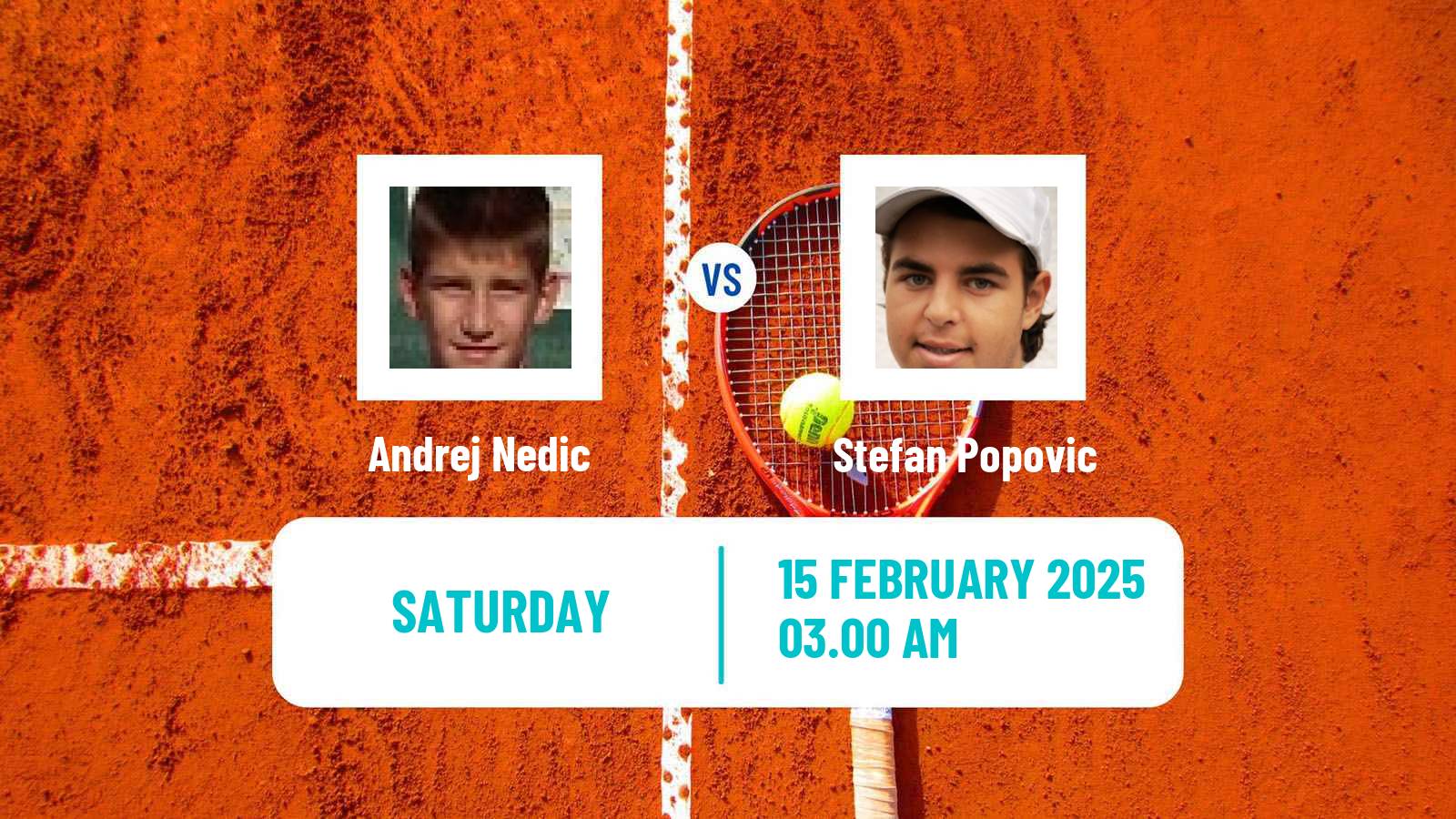 Tennis ITF M15 Antalya 4 Men Andrej Nedic - Stefan Popovic