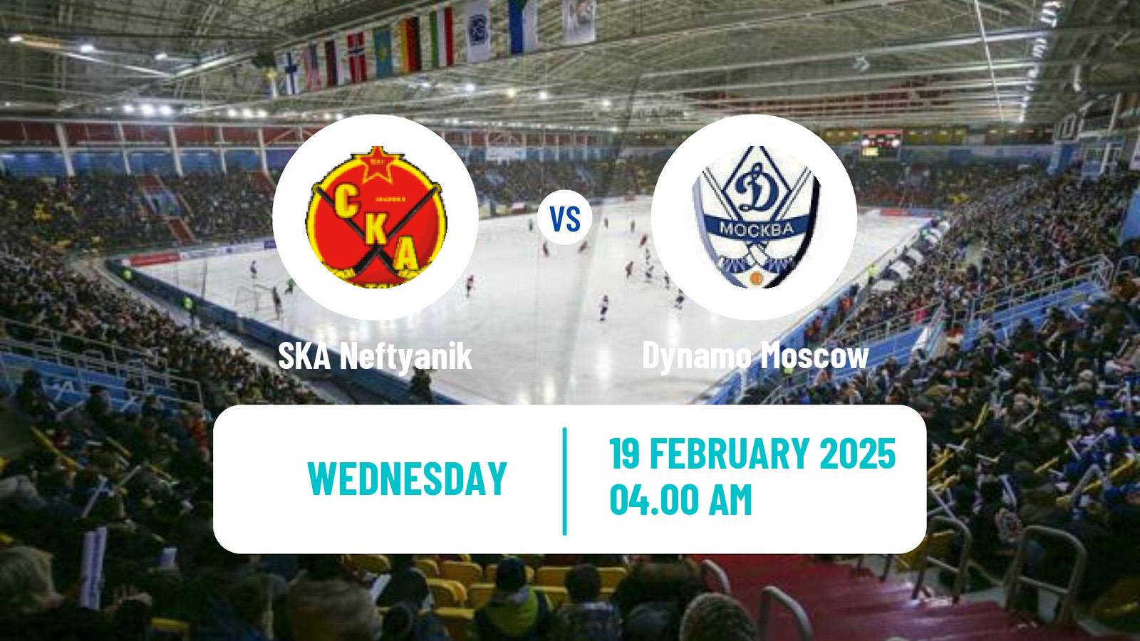 Bandy Russian Super League Bandy SKA Neftyanik - Dynamo Moscow