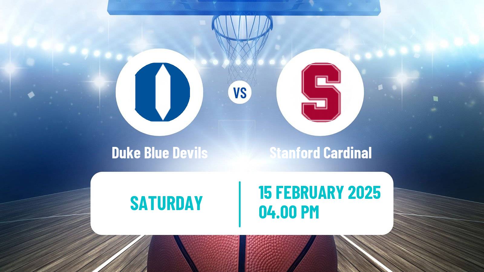 Basketball NCAA College Basketball Duke Blue Devils - Stanford Cardinal