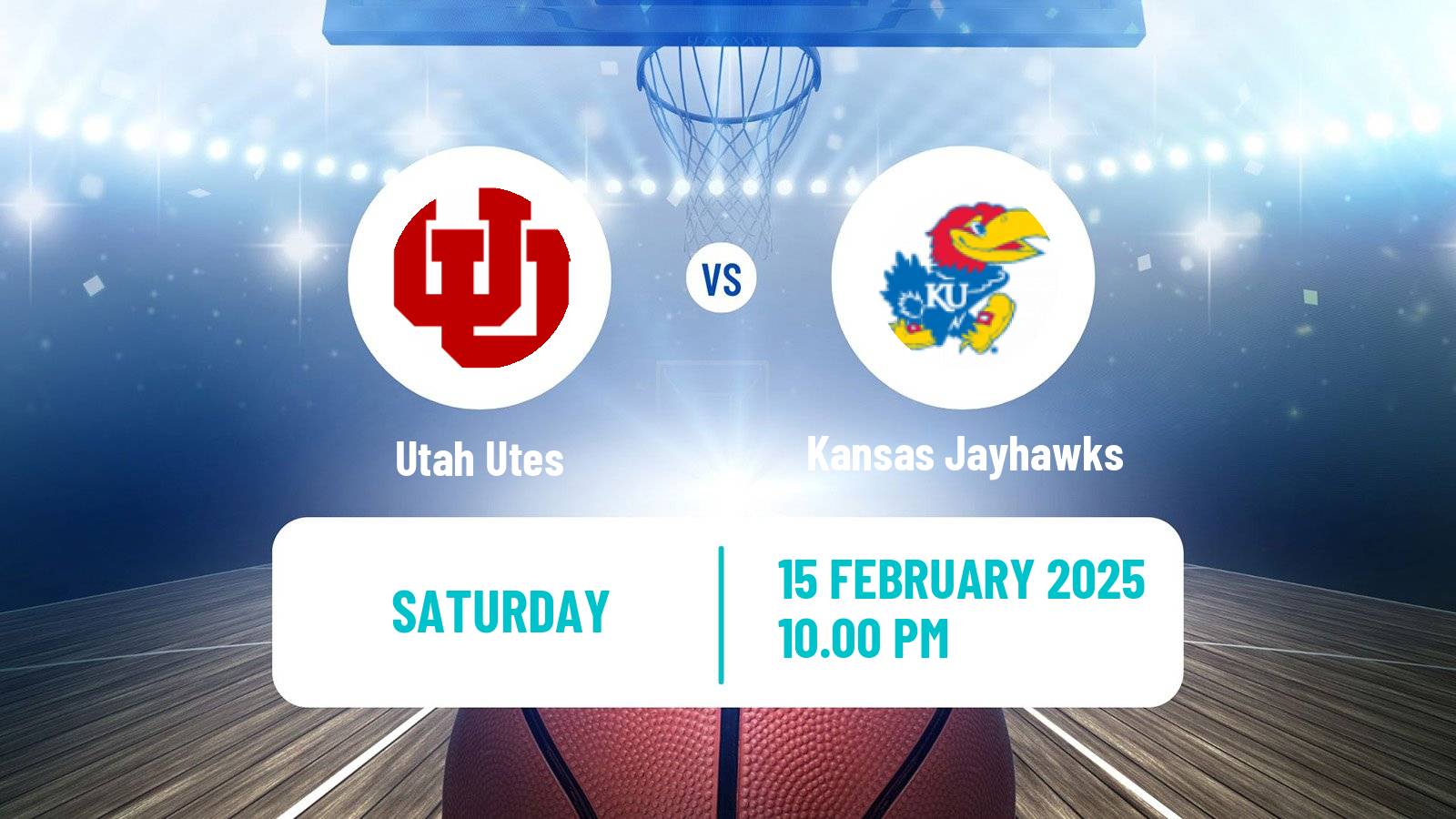 Basketball NCAA College Basketball Utah Utes - Kansas Jayhawks