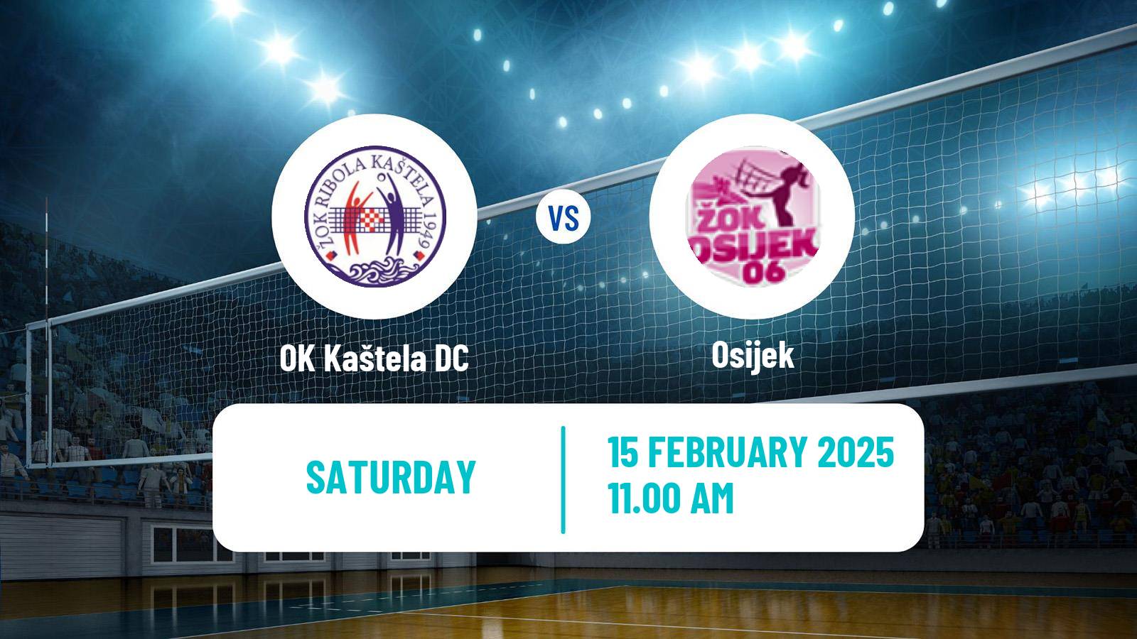 Volleyball Croatian Superliga Volleyball Women OK Kaštela DC - Osijek