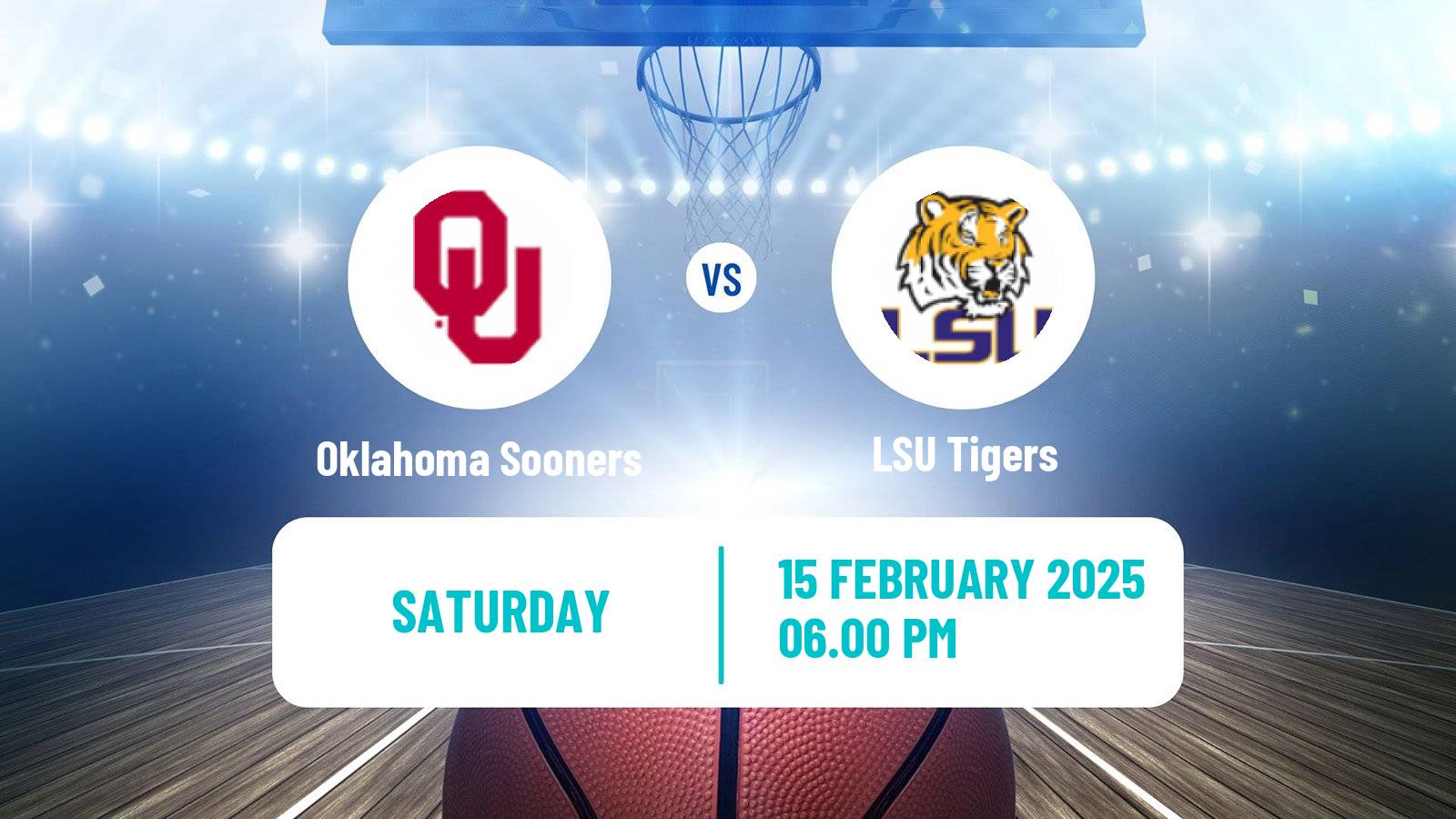 Basketball NCAA College Basketball Oklahoma Sooners - LSU Tigers