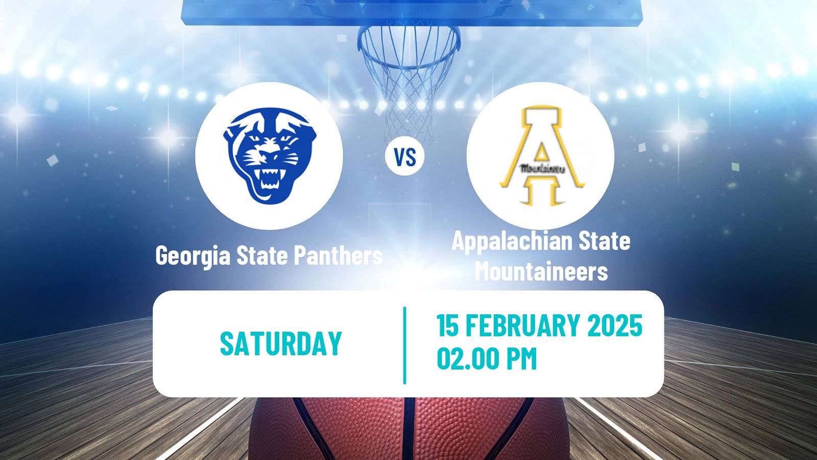 Basketball NCAA College Basketball Georgia State Panthers - Appalachian State Mountaineers