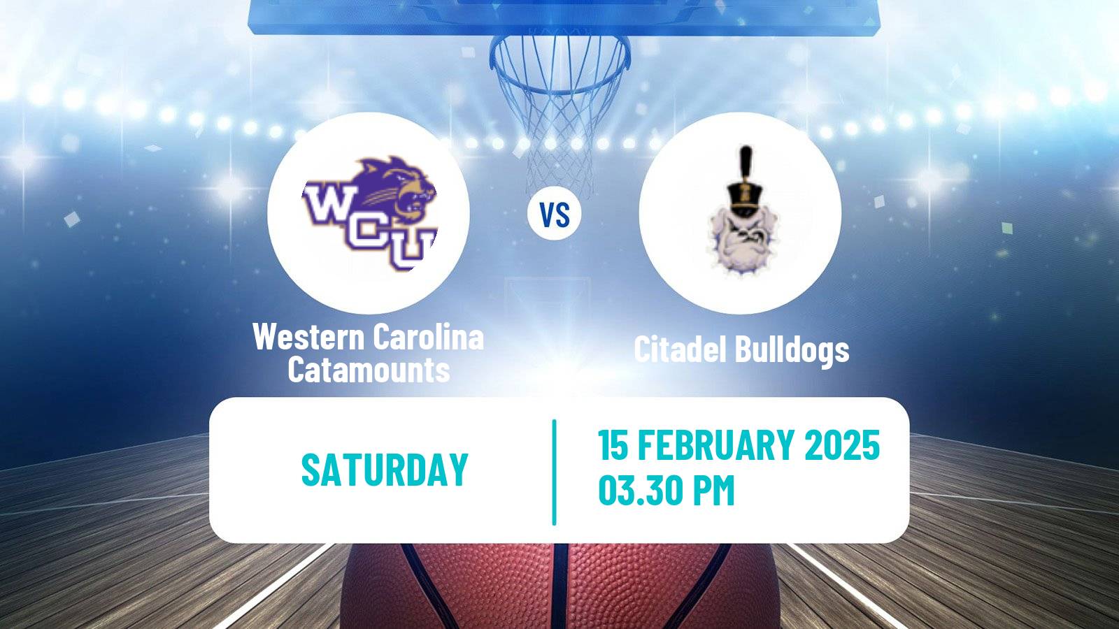 Basketball NCAA College Basketball Western Carolina Catamounts - Citadel Bulldogs