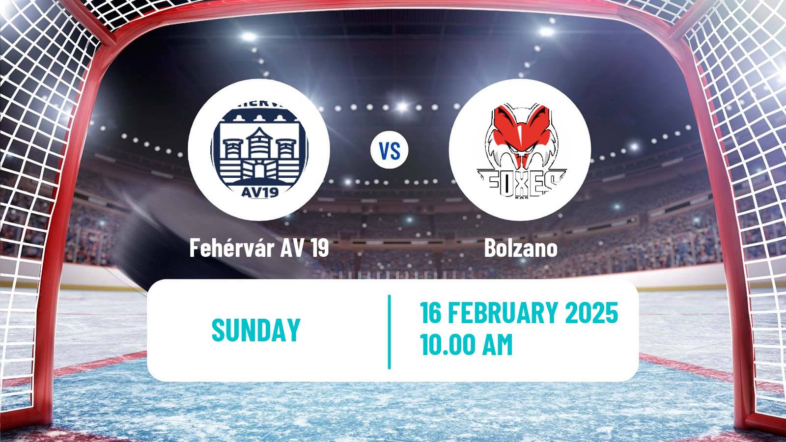 Hockey Austrian Ice Hockey League Fehérvár AV 19 - Bolzano