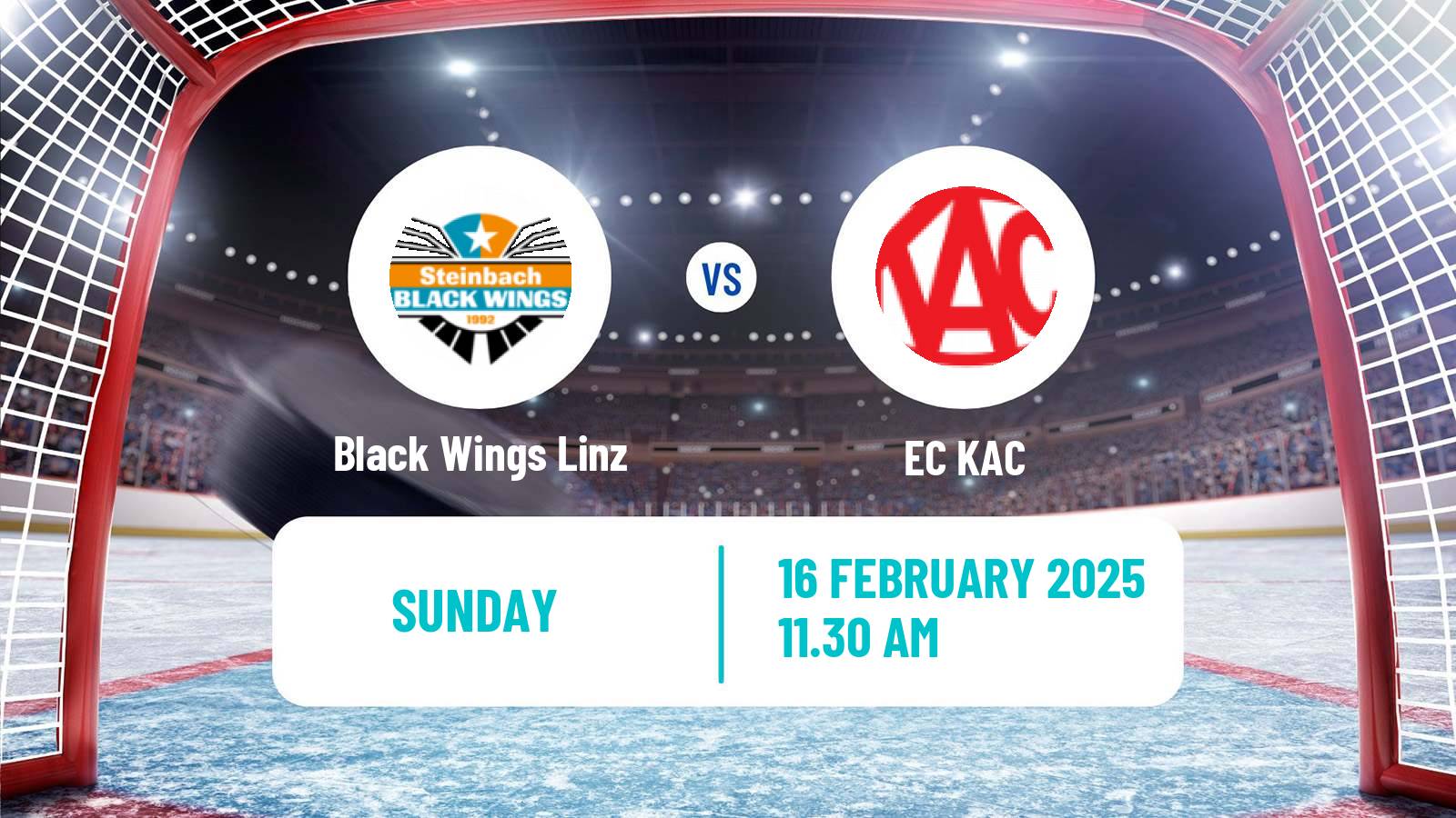 Hockey Austrian Ice Hockey League Black Wings Linz - EC KAC