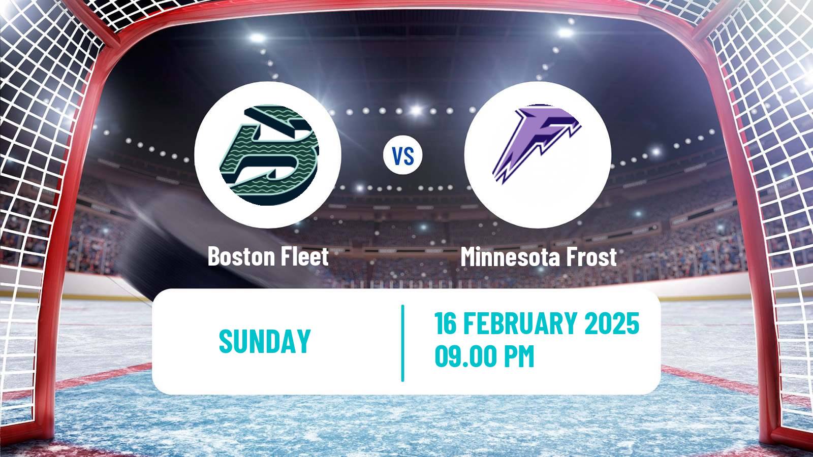 Hockey PWHL Women Boston Fleet - Minnesota Frost