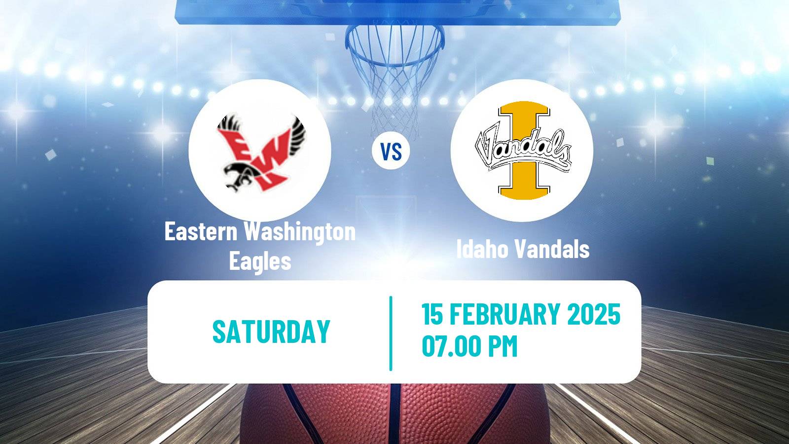 Basketball NCAA College Basketball Eastern Washington Eagles - Idaho Vandals