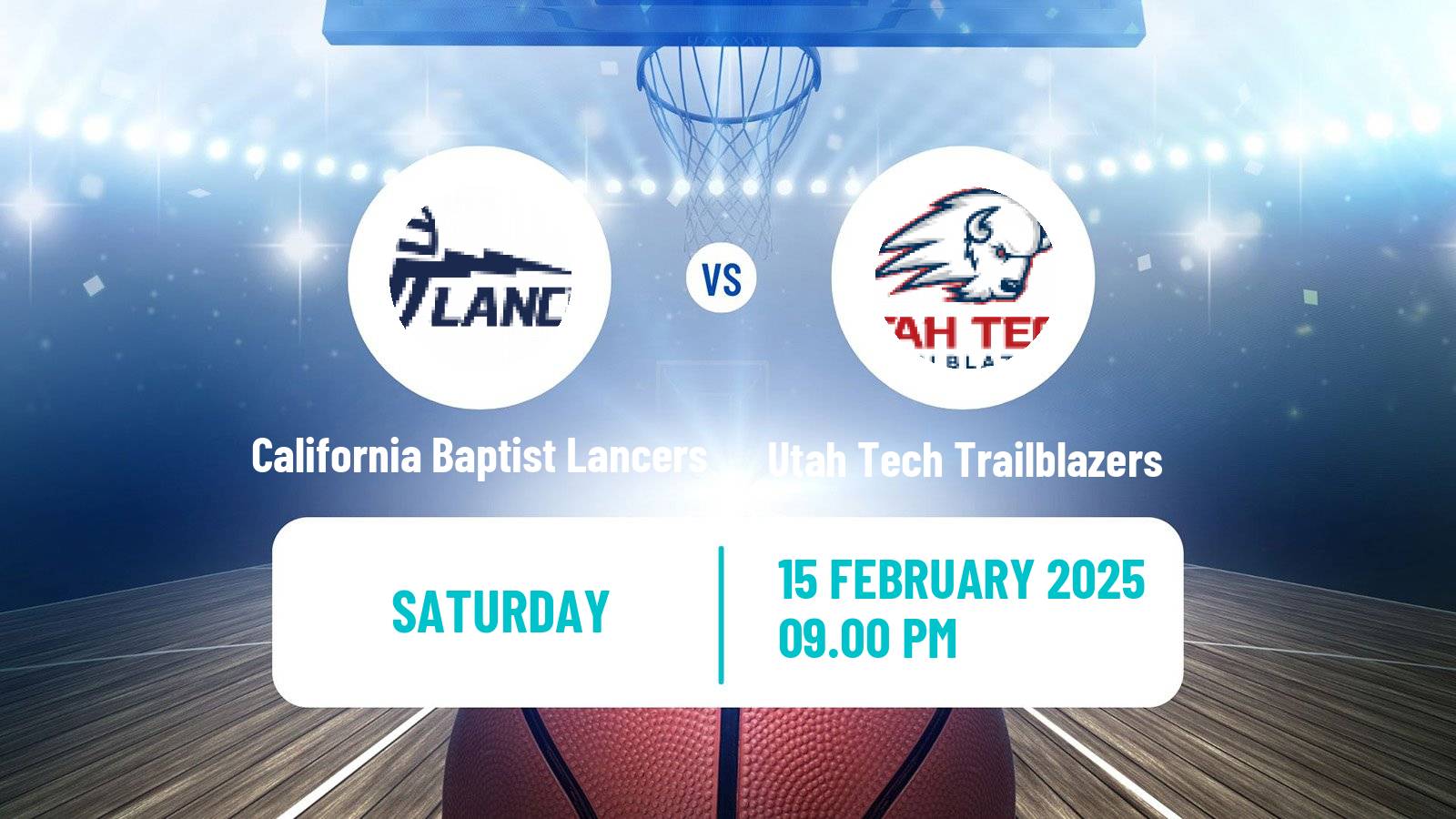 Basketball NCAA College Basketball California Baptist Lancers - Utah Tech Trailblazers