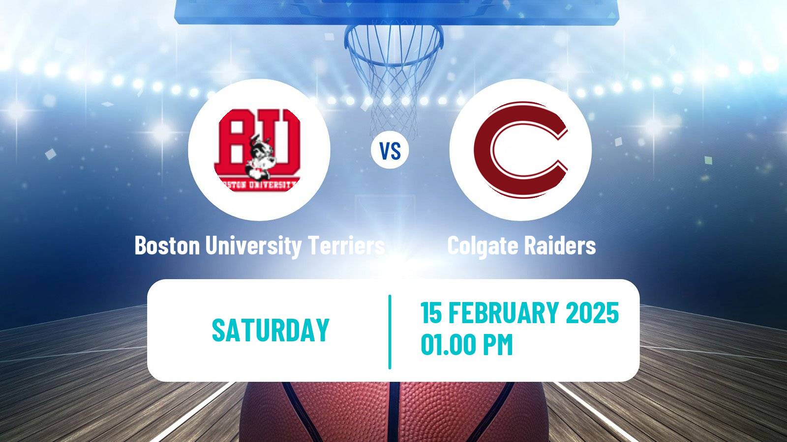 Basketball NCAA College Basketball Boston University Terriers - Colgate Raiders