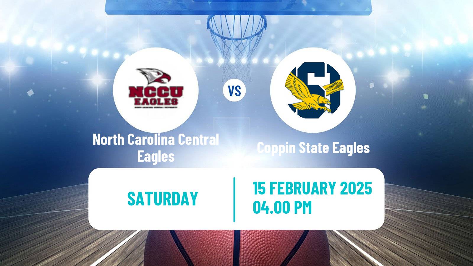 Basketball NCAA College Basketball North Carolina Central Eagles - Coppin State Eagles