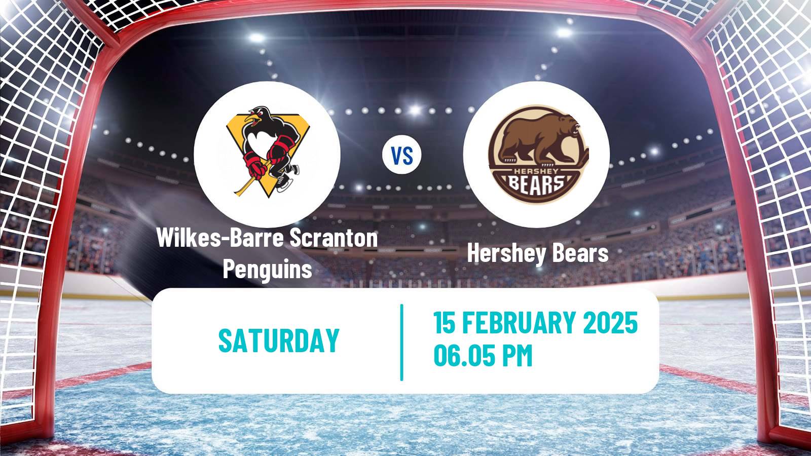 Hockey AHL Wilkes-Barre Scranton Penguins - Hershey Bears