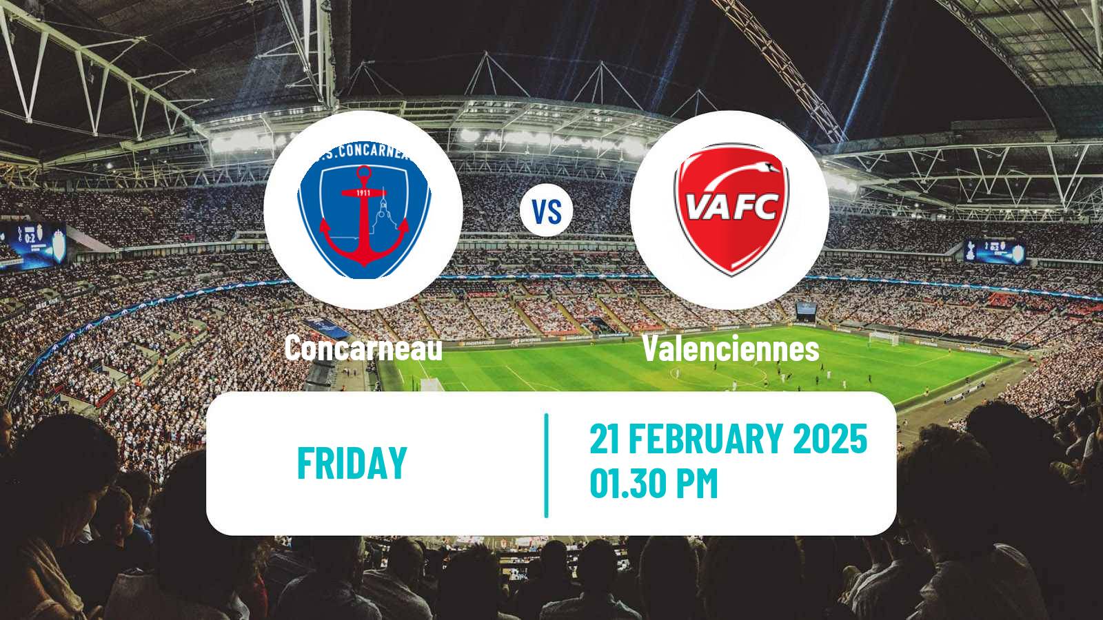 Soccer French National League Concarneau - Valenciennes