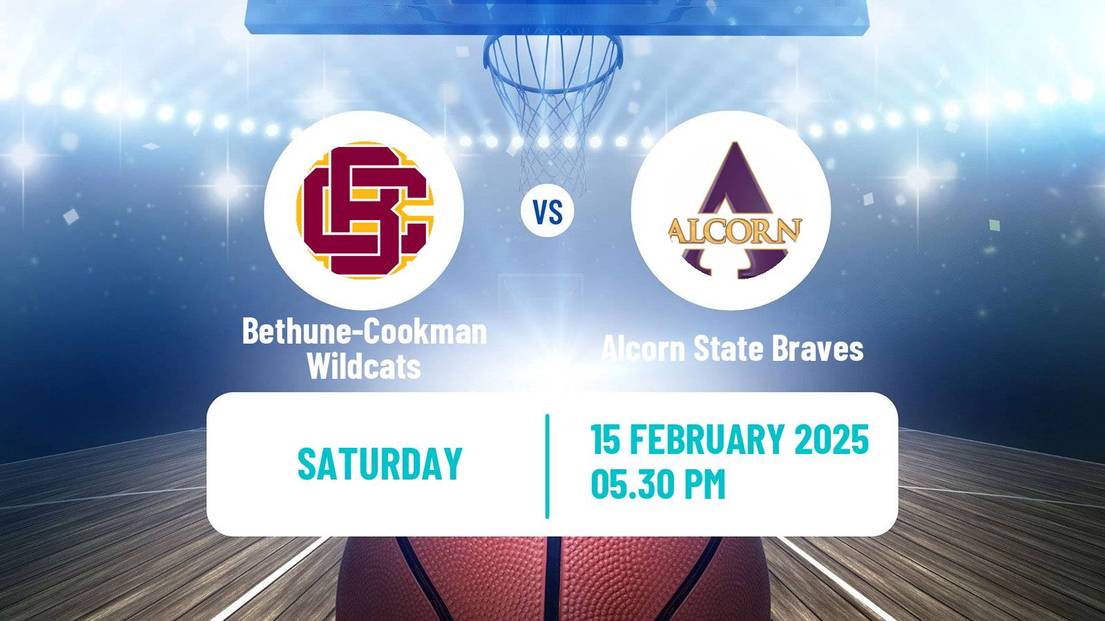 Basketball NCAA College Basketball Bethune-Cookman Wildcats - Alcorn State Braves