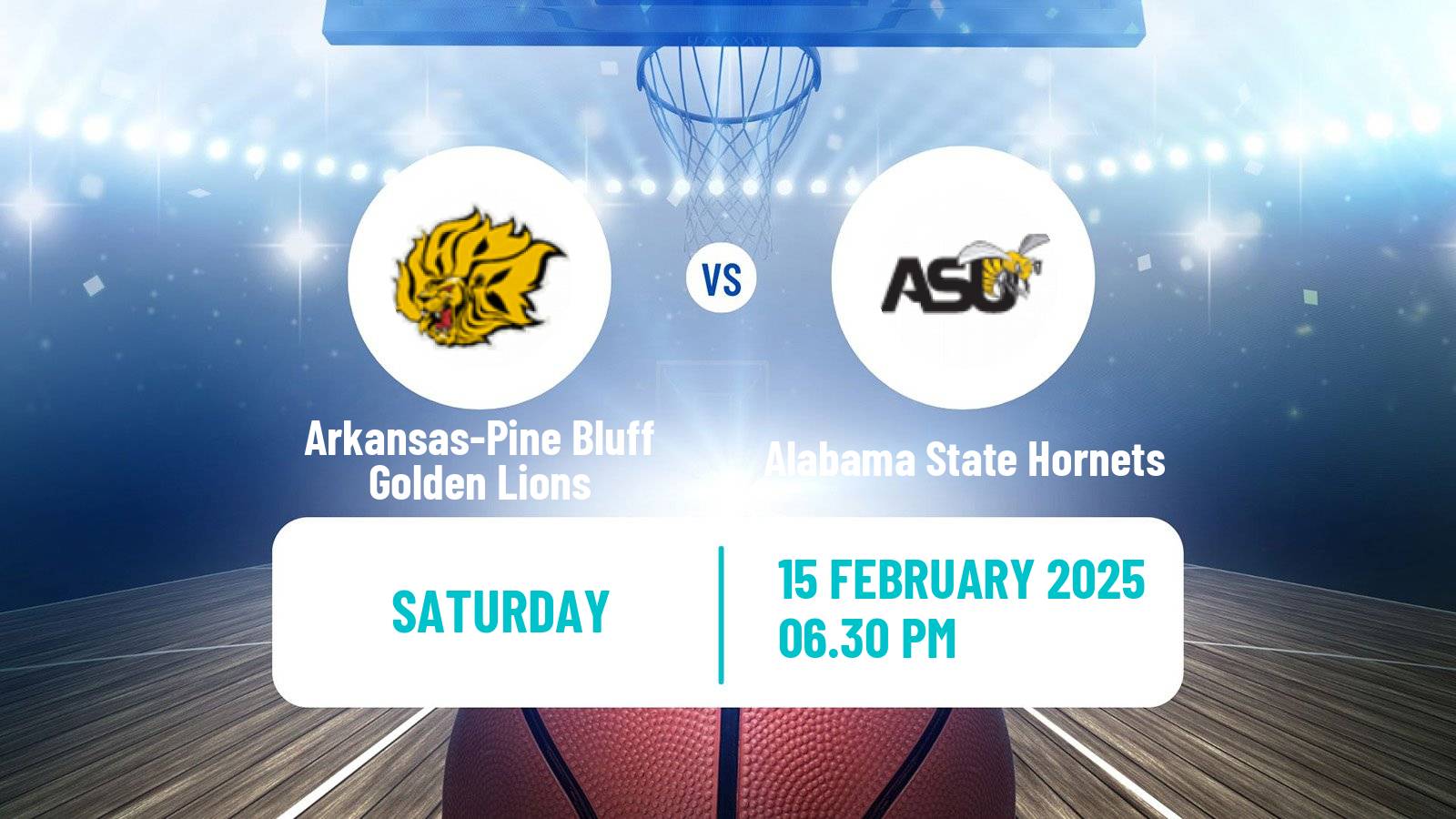 Basketball NCAA College Basketball Arkansas-Pine Bluff Golden Lions - Alabama State Hornets