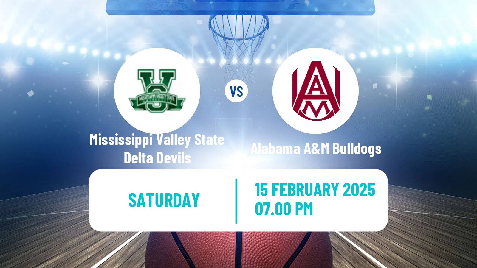 Basketball NCAA College Basketball Mississippi Valley State Delta Devils - Alabama A&M Bulldogs